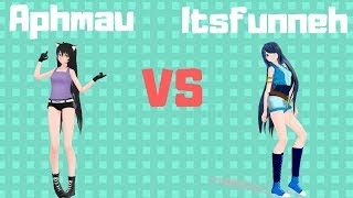 Aphmau VS Itsfunneh Characters Dance Battle [upl. by Pail]