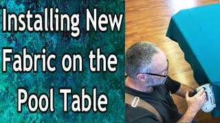 Installing New Fabric on the Pool Table [upl. by Acinoev662]