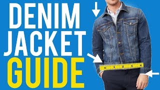 Denim Jacket Fit Guide For Men  The Correct Way to Wear It [upl. by Kamat]