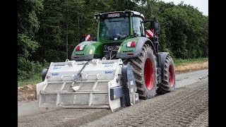 Bodenstabilisierung Stehr SBF 242 Bodenfräse und Fendt 1050 [upl. by Barbabra]