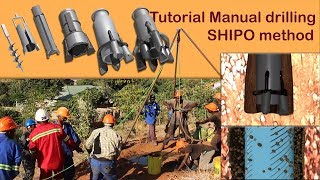 Tutorial manual borehole drilling SHIPO method [upl. by Marigolde]