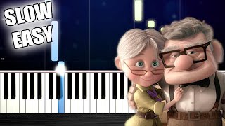 Married Life  Up  SLOW EASY Piano Tutorial by PlutaX [upl. by Nilrak]