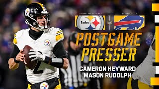 Rudolph amp Heyward Postgame Press Conference Wild Card Round at Bills  Pittsburgh Steelers [upl. by Iridis]