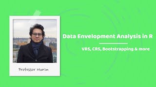 Data Envelopment Analysis in R VRS CRS amp Bootstrapping [upl. by Banebrudge33]