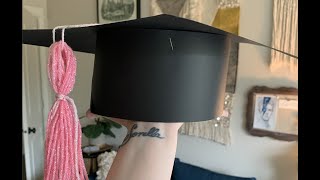 Easy 10 Minute Paper Graduation Cap Tutorial [upl. by Nesyaj]