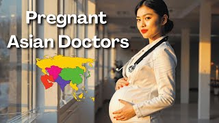 Pregnant Asian Doctors 🩺 AI LookBook in 4K ♡ [upl. by Ailen533]