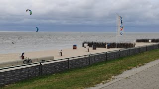 Kugelbake Und Kitesurfer Bei Flut Cuxhaven live Webcam [upl. by Sotos]