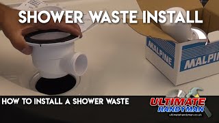 How to install a shower waste [upl. by Emanuel]