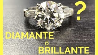 Diferencia entre brillante y diamante [upl. by Oidivo]