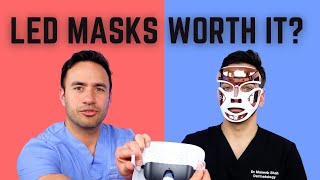 DERMATOLOGIST REVIEWS LED MASKS RED LIGHT and BLUE LIGHT [upl. by Culbert]