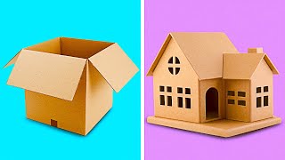 25 INCREDIBLE CARDBOARD CRAFTS TO MAKE AT HOME  Recycling Projects by 5Minute Decor [upl. by Ekralc150]