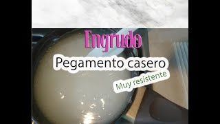 Pegamento casero BARATO Engrudo resistente [upl. by Nevyar]