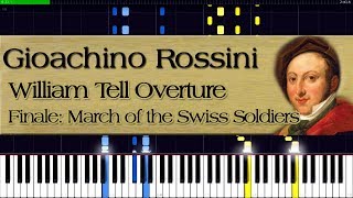 Gioachino Rossini  William Tell Overture  Finale  Piano Tutorial [upl. by Enirehs]