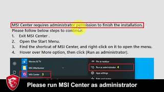 MSI® HOWTO install MSI Center [upl. by Annerahs487]