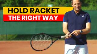 How To Hold A Tennis Racket And Feel The Grip [upl. by Boynton]