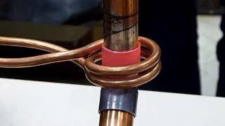 Induction Brazing of Copper Pipes [upl. by Palermo868]