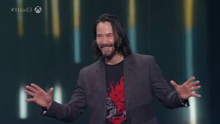 Cyberpunk 2077 Keanu Reeves at E3 2019 Xbox Conference [upl. by Bate]