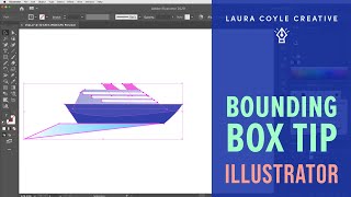 Illustrator Bounding Box Quick Tip by Laura Coyle [upl. by Ailemac]