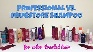 Professional vs Drugstore The Best Shampoo for ColorTreated Hair 22 Brands Tested [upl. by Sophia361]