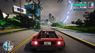 GTA Vice City Remastered 2023 Gameplay NextGen Ray Tracing Graphics on RTX 3090  GTA 5 PC MOD [upl. by Esirrehc987]