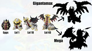 Giratina Evolution  Mega  Gigantamax amp Egg  Pokemon Gen 9 Fanart [upl. by Chu156]