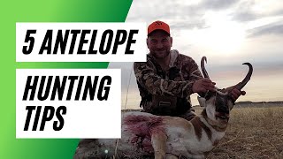 Antelope Hunting Tips  Top 5 [upl. by Vogeley]