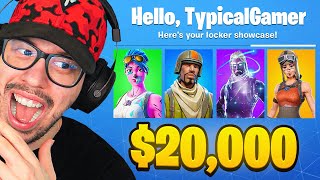 My 20000 Fortnite LOCKER TOUR Rare Skins [upl. by Marvin]