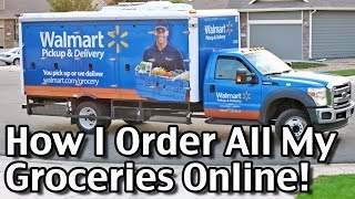 How I Order All My Groceries Online Walmart Grocery Delivery [upl. by Adiehsar]