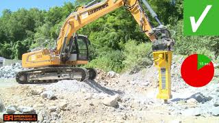 Breakers And Equipment Group  Hydraulic Breaker Correct Operations [upl. by Catlee280]