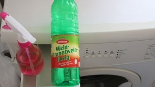 Waschmaschine reinigen  schnell  günstig umweltfreundlich  Cleaning washing machine with vinegar [upl. by Ennahteb]