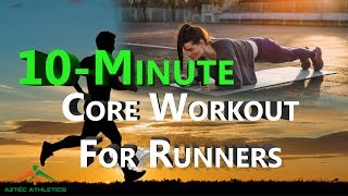 10MINUTE CORE WORKOUT FOR RUNNERS✔ [upl. by Kenwrick]