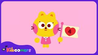 Counting Valentines  The Kiboomers Preschool Songs for Valentines Day [upl. by Ahsikahs]