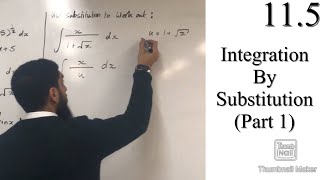 Edexcel A level Maths 115 Integration By Substitution Part 1 [upl. by Laehcor]