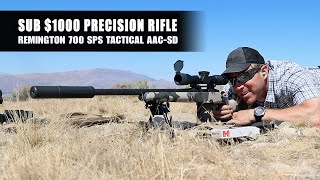 Sub 1000 Precision Rifle  Remington 700 SPS Tactical AACSD [upl. by Rolfe]