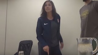 Hope Solo Live Reaction To US Soccer Suspension [upl. by Zamora]