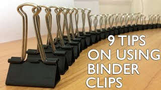 9 Tips on Using Binder Clips [upl. by Ahsakal]