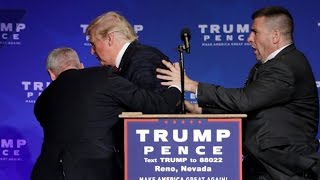 Donald Trump rushed off stage during rally in Nevada [upl. by Stanzel]