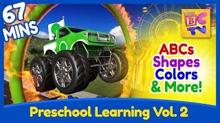 Preschool Learning Compilation  Vol 2  Shapes Colors Math and More [upl. by Aliekahs]