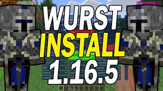 Minecraft  How To Install Wurst Client For 1165 On Windows [upl. by Aleakcim]