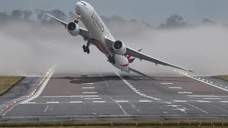 Scary Plane Crosswind Landings Compilation [upl. by Nosiddam]