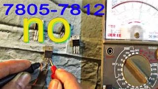 how to test voltage regulator 7805 7812 7806 7809 [upl. by Anaej937]