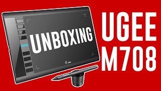 UMBOXING  REVIEW  Tableta gráfica UGEE M708 [upl. by Aisitel]