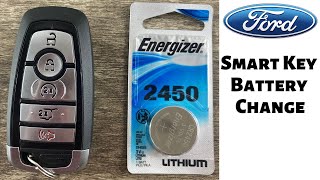 How to Replace A Ford Smart Key Battery  Expedition Edge Escape Explorer Remote Fob  Change Remove [upl. by Iam]