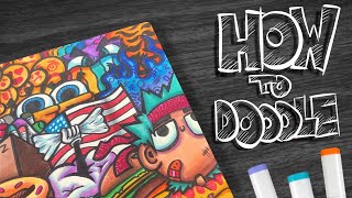 HOW TO DOODLE Cool tips😎 [upl. by Analahs405]