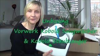 Unboxing Vorwerk Kobold Saugwischer SP530 amp Kobold Staubsauger VT300 [upl. by Ella942]