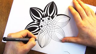 Simple Geometric Pattern  Geometric Drawing [upl. by Annoled]