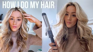 How I Curl My Hair  BIG CURLS TUTORIAL [upl. by Jazmin100]