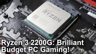 Ryzen 3 2200G Review TripleA PC Gaming From A 99 Processor [upl. by Yelwah]