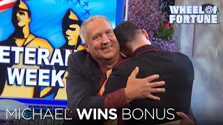 Michael Wins Bonus Round  Wheel of Fortune [upl. by Nivag694]