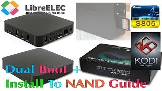 MXQ S805 LibreELEC 8 KODI 17  How To Install To Internal NAND Memory Using Putty  SSH Guide [upl. by Bruner]